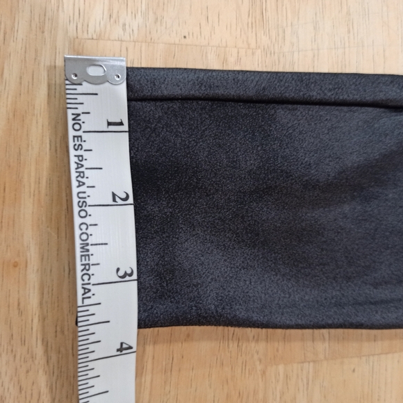 SPANX Womens XS Faux Leather Leggings in Black Pull On Shapewear Stretchin - Picture 9 of 12